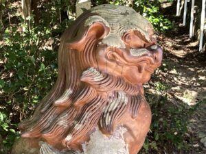 備前焼の狛犬　福神社