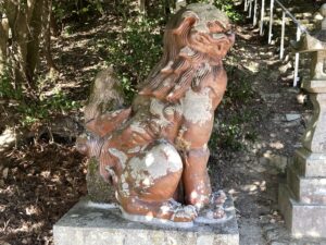 備前焼の狛犬　福神社