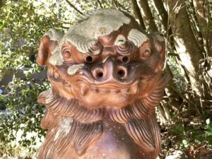 備前焼の狛犬　福神社