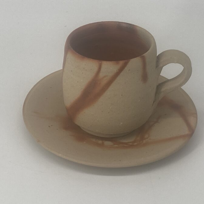 備前焼コーヒー盌皿