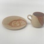 備前焼コーヒー盌皿