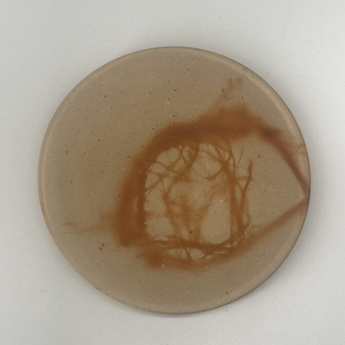 備前焼コーヒー盌皿