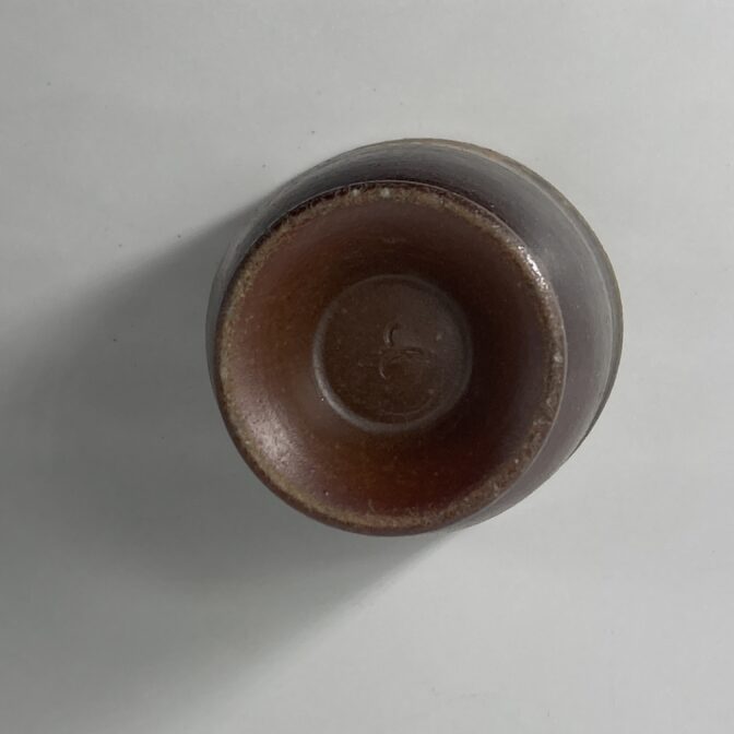 備前焼　ゴブレット　ゴマ