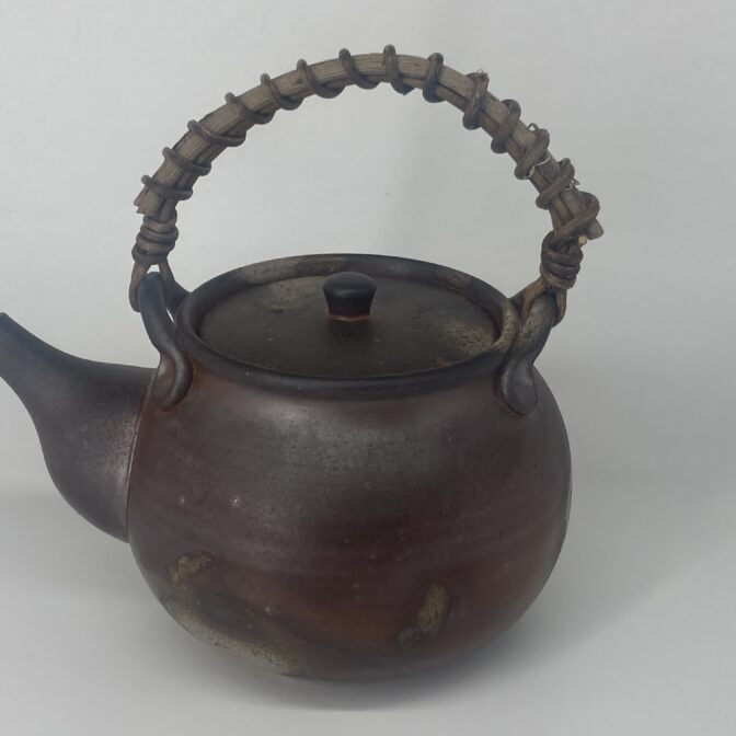 備前焼　急須　桟切