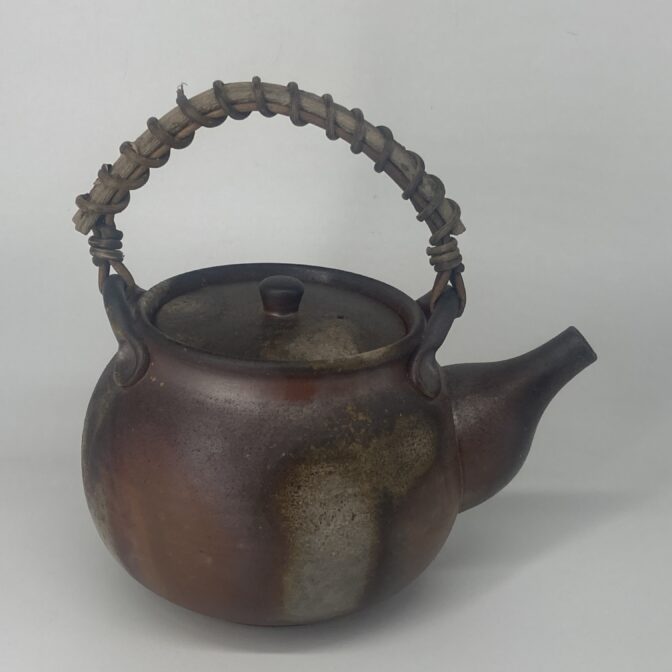 備前焼　急須　桟切