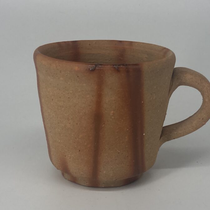 備前焼ヒダスキ　コーヒーカップ