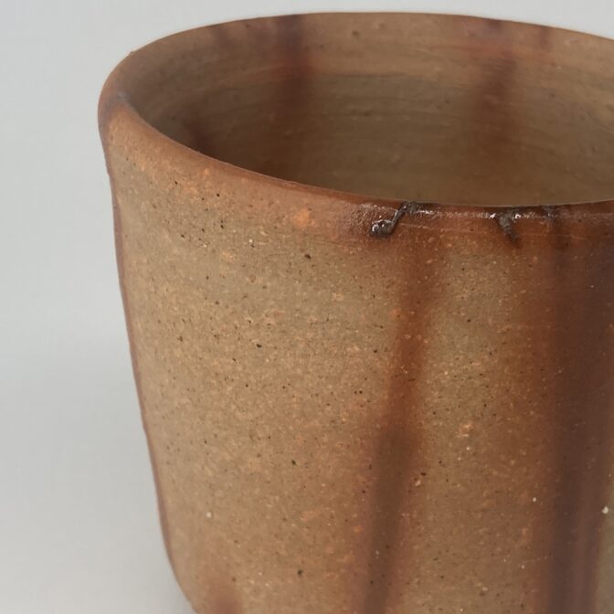 備前焼ヒダスキ　コーヒーカップ