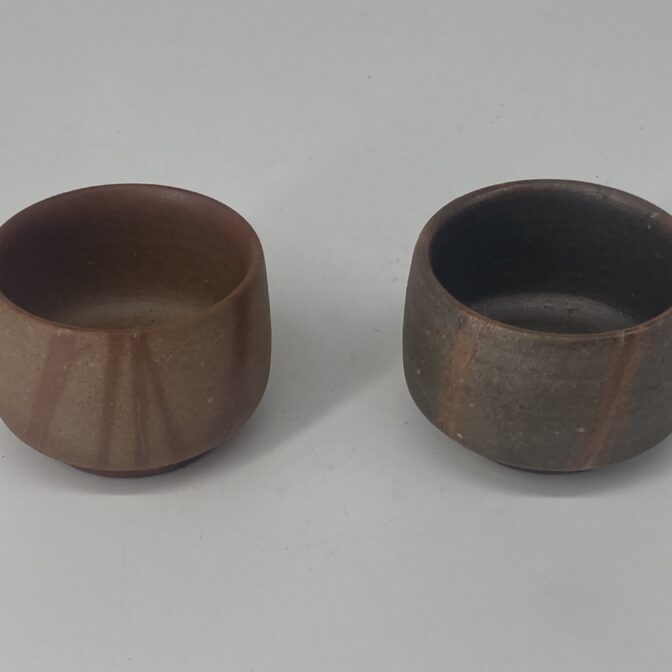 備前焼　ぐい呑2個組